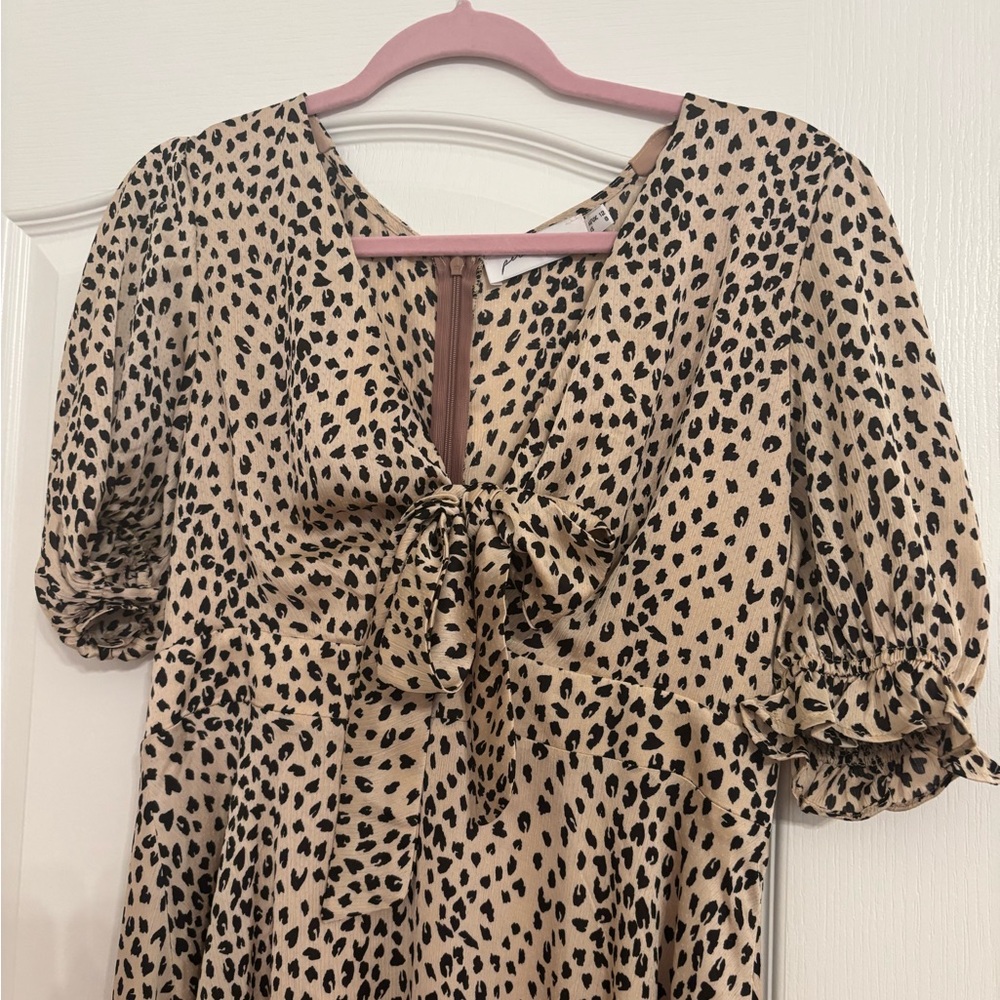 Petal & Pup High Low Leopard Print Dress